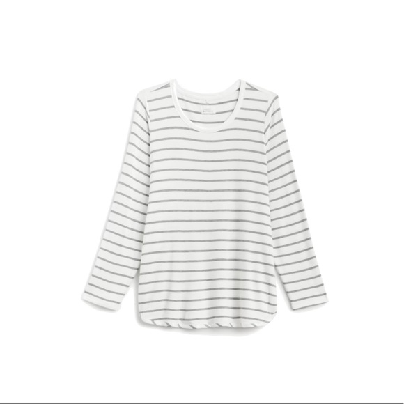 EUC Bundle of 2 grey and white striped tops. Size XS - Picture 1 of 7